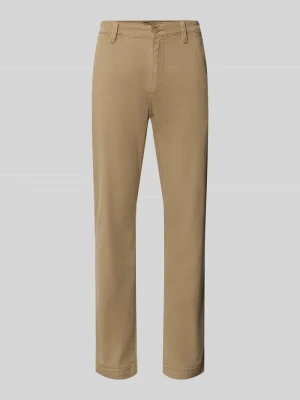 Chinosy w kroju tapered z czystej bawełny model 'STANDARD TAPER CHINO II' Levi's Beżowy