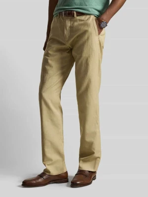 Chinosy z mieszanka lnu i bawełny Polo Ralph Lauren