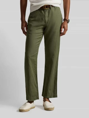 Chinosy z mieszanka lnu i bawełny Polo Ralph Lauren