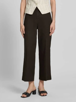 Chinosy z mieszanka lnu z kanty model 'CALIFORNIA' CAMBIO