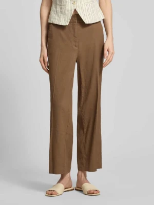 Chinosy z mieszanka lnu z kanty model 'CALIFORNIA' CAMBIO