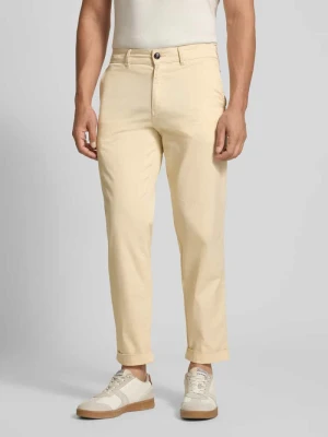 Chinosy z prostą nogawką z mieszanki bawełny Boss Orange