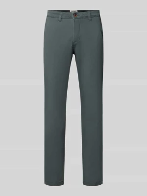 Chinosy z wpuszczanymi kieszeniami model 'MARCO' Jack&Jones Antracytowy