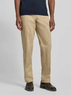 Chinosy o kroju regular fit z wpuszczanymi kieszeniami model 'Peaker' hiltl