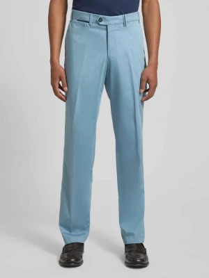 Chinosy o kroju regular fit z wpuszczanymi kieszeniami model 'Peaker' hiltl