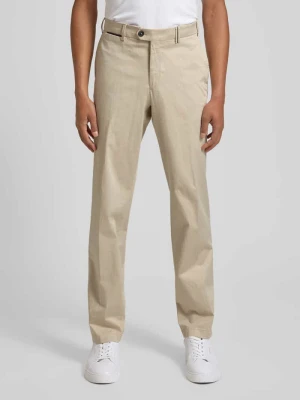 Chinosy o kroju regular fit z wpuszczanymi kieszeniami model 'Peaker' hiltl