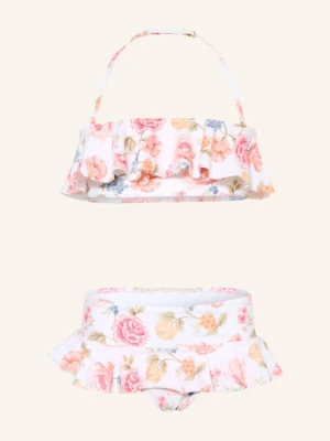 Chloé Bikini Bandeau Z Falbanami pink