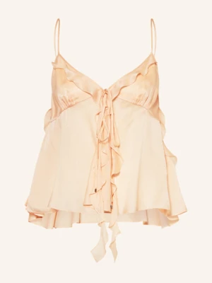 Chloé Bluzka Bez Rękawów Z Jedwabiu rosa