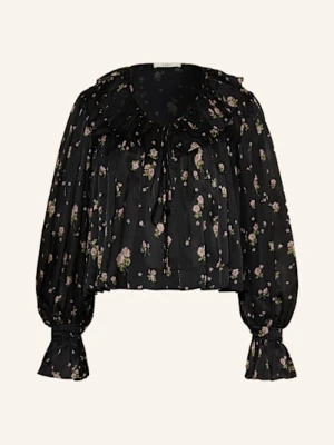 Chloé Bluzka Z Jedwabiu Z Falbankami schwarz
