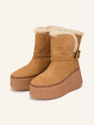 Chloé Botki Na Platformie Nama braun 207 Pottery Brown