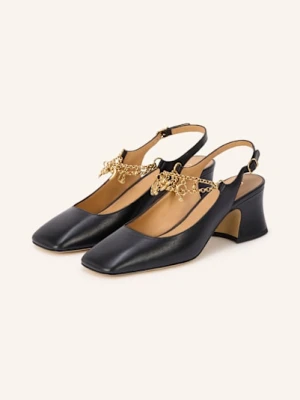 Chloé Czółenka Z Odkrytą Piętą Charms schwarz