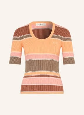 Chloé Dzianinowa Koszulka orange