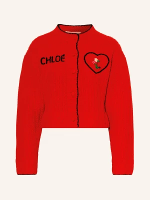 Chloé Kardigan Z Kaszmiru rot