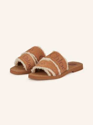 Chloé Klapki Woody braun