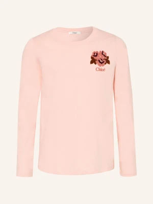 Chloé Koszulka Z Długim Rękawem rosa różowy
