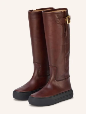 Chloé Kozaki Na Platformie Delia braun 25E Sooty Brown