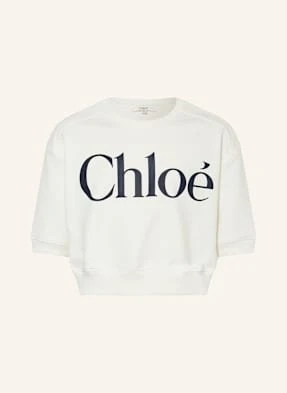 Chloé Krótka Bluza Nierozpinana weiss