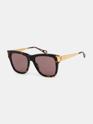 Chloe okulary przeciwsłoneczne damskie Chloé brązowy