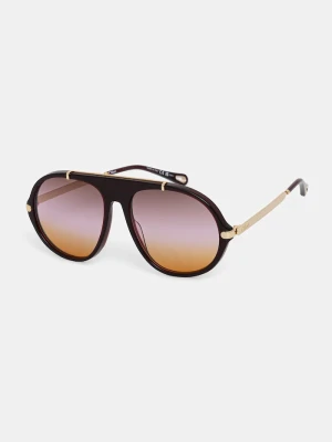 Chloe okulary przeciwsłoneczne damskie Chloé bordowy