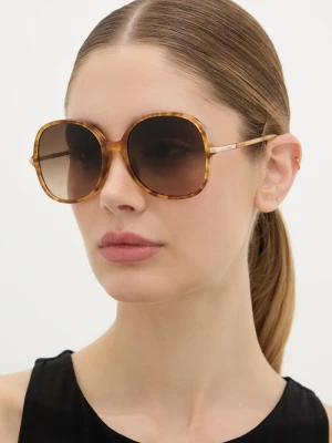 Chloe okulary przeciwsłoneczne damskie Chloé brązowy