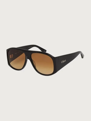 Chloe okulary przeciwsłoneczne damskie Chloé brązowy