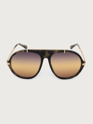 Chloe okulary przeciwsłoneczne damskie Chloé brązowy