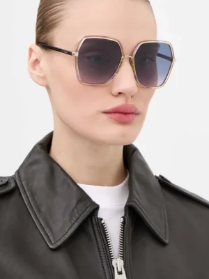 Chloé okulary przeciwsłoneczne damskie kolor niebieski CH0262S Chloe
