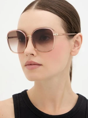 Chloé okulary przeciwsłoneczne damskie kolor pomarańczowy CH0031S Chloe