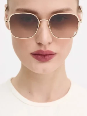 Chloé okulary przeciwsłoneczne damskie kolor złoty CH0255SK Chloe