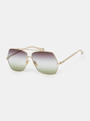 Chloé okulary przeciwsłoneczne damskie kolor złoty CH0278S Chloe