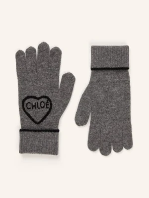 Chloé Rękawiczki Encoeur grau