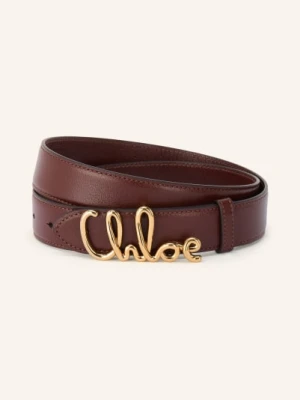 Chloé Skórzany Pasek braun