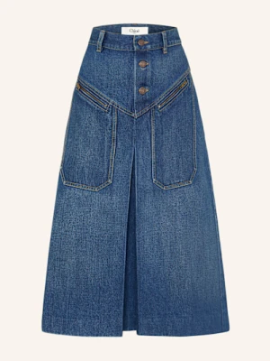 Chloé Spódnica Jeansowa blau