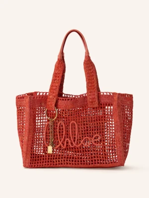 Chloé Torba Na Zakupy Summer Banana rot Camellia Coral