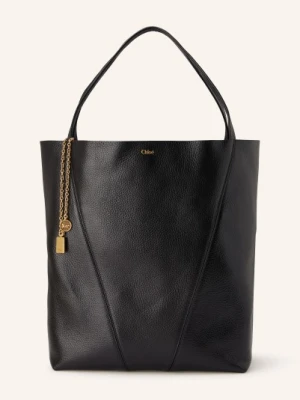 Chloé Torba Shopper Spin Large schwarz