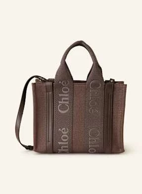 Chloé Torba Shopper Woody braun