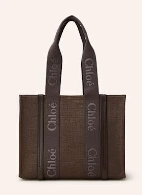 Chloé Torba Shopper Woody braun