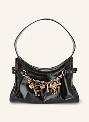 Chloé Torebka Hobo Charms schwarz
