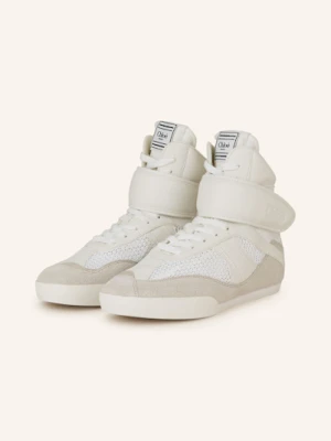 Chloé Wysokie Sneakersy Kick weiss