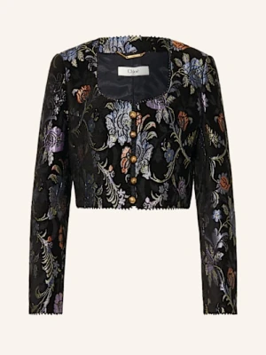 Chloé Żakiet Pudełkowy Z Żakardu schwarz