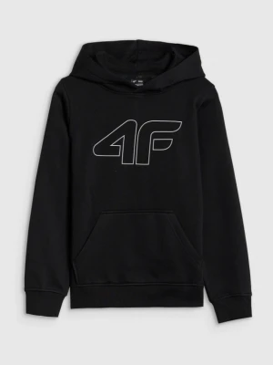 Chłopięca bluza dresowa nierozpinana bez kaptura 4F 4FJWSS25TSWSM1716 - czarna 4F JUNIOR