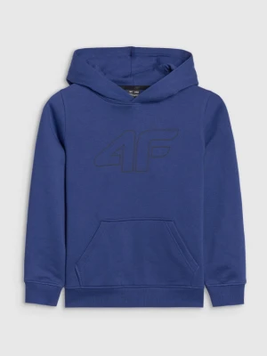Chłopięca bluza dresowa nierozpinana bez kaptura 4F 4FJWSS25TSWSM1716 - niebieska 4F JUNIOR