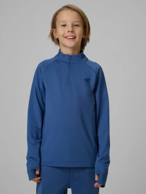 Chłopięca bluza treningowa 4F 4FJWSS26TFSWM689 - granatowa 4F JUNIOR