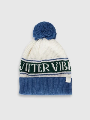 Chłopięca czapka z pomponem 4F 4FJRAW25ACAPM0752 - multikolor 4F JUNIOR