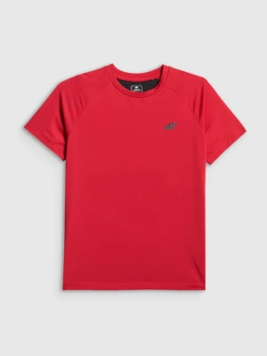 Chłopięca koszulka treningowa 4F 4FJWSS26TFTSM1971 - czerwona 4F JUNIOR