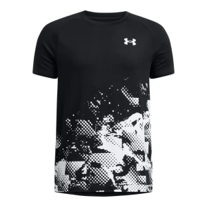 Chłopięca koszulka treningowa Under Armour UA Tech Graphic SS - czarna