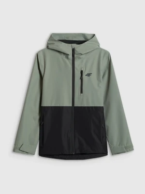 Chłopięca kurtka przejściowa 4F 4FJWSS26TTJAM0957 - zielona 4F JUNIOR