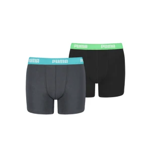 Chłopięce bokserki PUMA Basic (dwupak), Odzież, Szary,