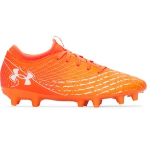 Chłopięce buty piłkarskie korki Under Armour UA Magnetico Select 5 FG JR - pomarańczowe