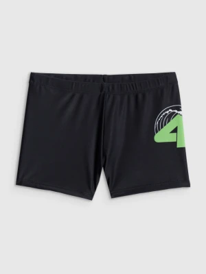 Chłopięce kąpielówki 4F 4FJRSS26USWTM075 - czarne 4F JUNIOR